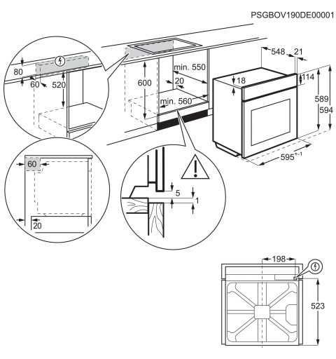 AEG TU5AB42SM 72 L 2490 W Acier inoxydable