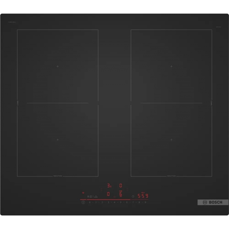 Bosch PVQ61CHB1E hob Black Built-in 59.2 cm Zone induction hob 4 zone(s)