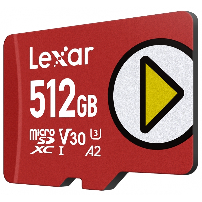 Lexar LMSPLAY512G-BNSNG mémoire flash 512 Go MicroSDXC UHS-I Classe 10
