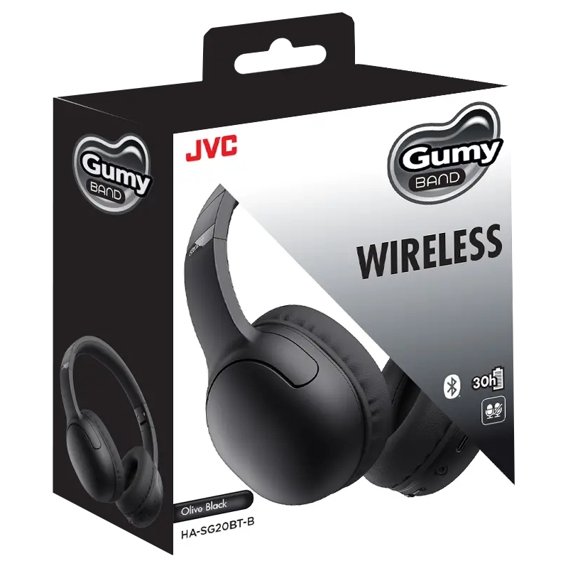 JVC Gumy Band Casque Avec fil &sans fil Arceau Appels Musique Bluetooth Noir