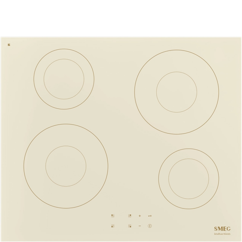 Smeg Universal SI2641DP plaque Crème Intégré 60 cm Plaque avec zone à induction 4 zone(s)