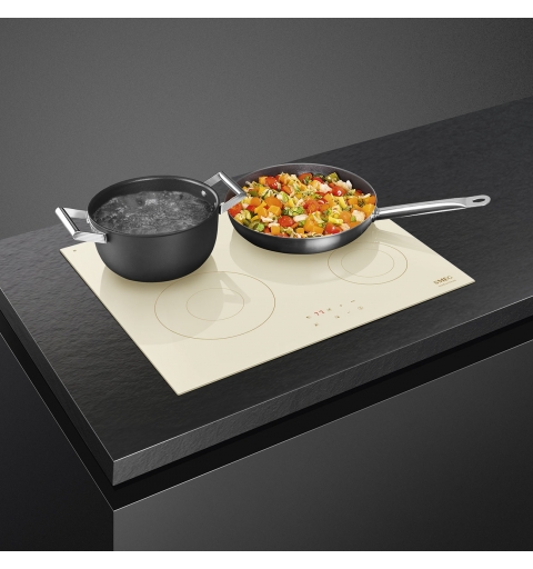 Smeg Universal SI2641DP plaque Crème Intégré 60 cm Plaque avec zone à induction 4 zone(s)
