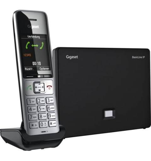 Gigaset BasicLine IP + COMFORT 500HX Telefono DECT Identificatore di chiamata Nero, Argento