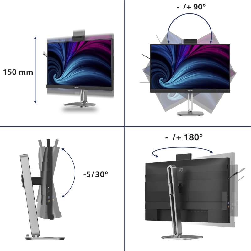 Philips 27B2U4601H 00 Monitor PC 68,6 cm (27") 2560 x 1440 Pixel