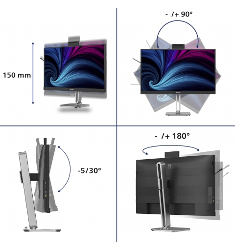 Philips 27B2U4601H 00 Computerbildschirm 68,6 cm (27") 2560 x 1440 Pixel