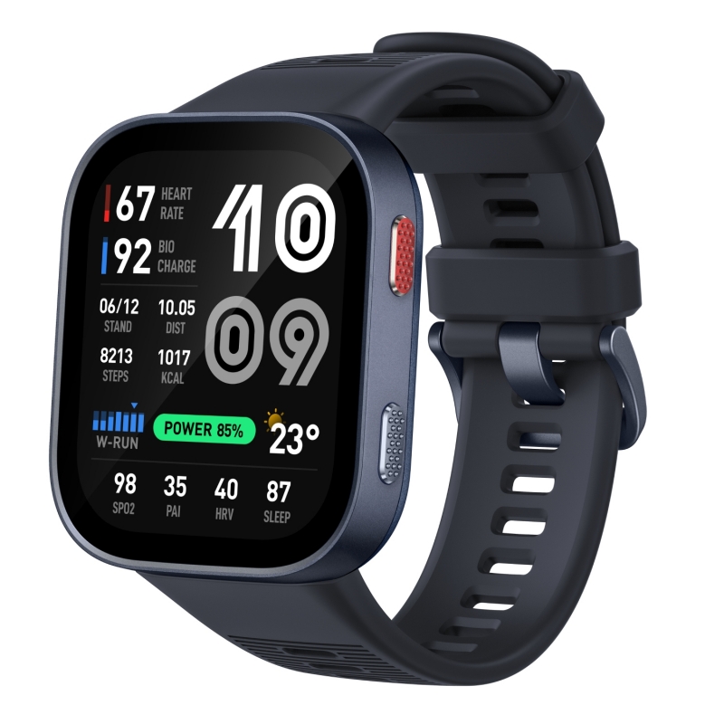 Amazfit Bip Max 5,26 cm (2.07") AMOLED Numérique 432 x 514 pixels Écran tactile Bleu GPS (satellite)