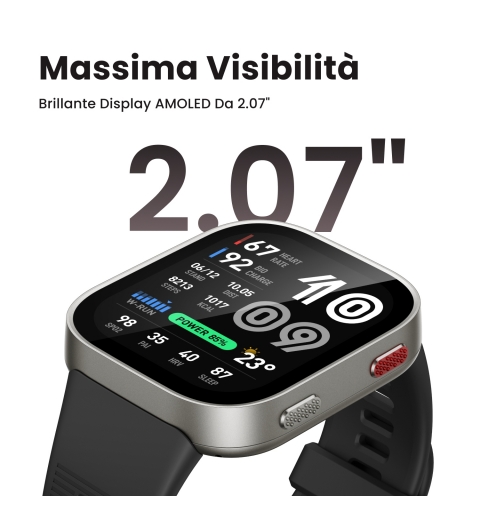 Amazfit Bip Max 5,26 cm (2.07") AMOLED Digital 432 x 514 Pixeles Pantalla táctil Azul GPS (satélite)