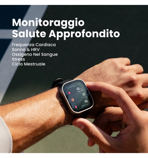 Amazfit Bip Max 5.26 cm (2.07") AMOLED Digital 432 x 514 pixels Touchscreen Blue GPS (satellite)