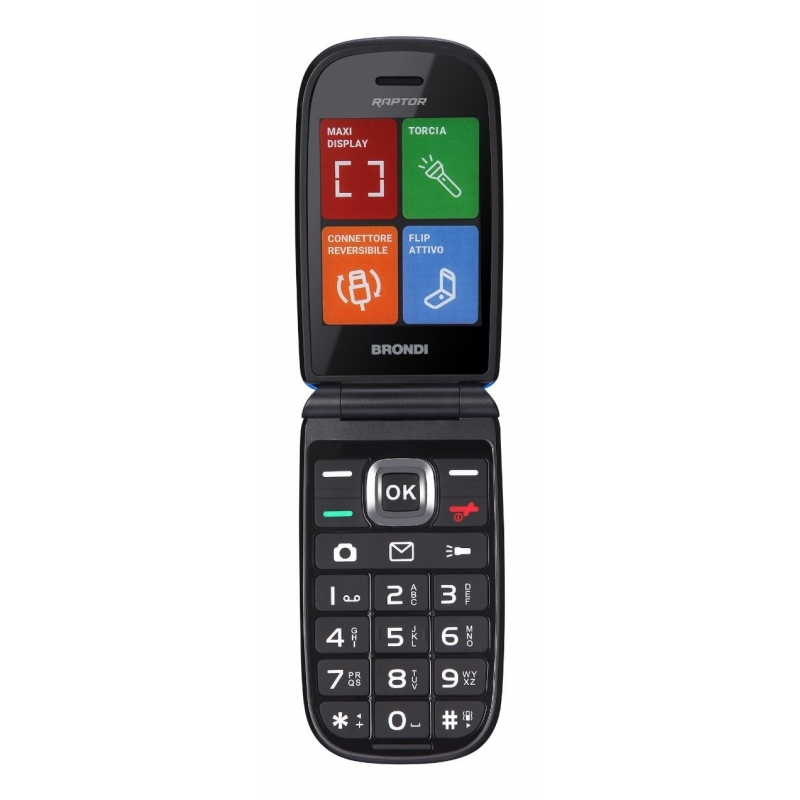 Brondi Raptor 7.11 cm (2.8") 106 g Black, Blue Senior phone