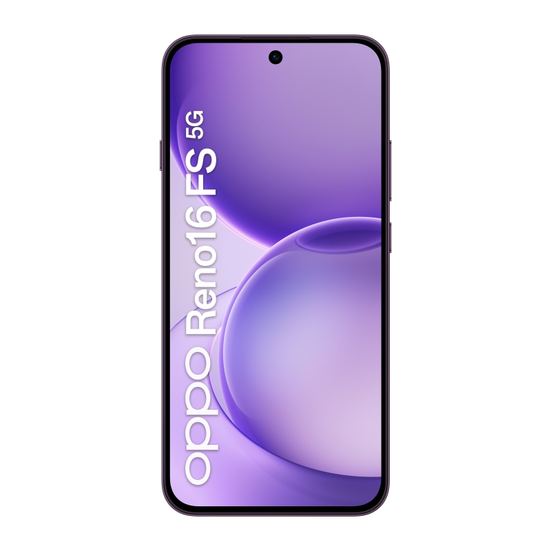 OPPO Reno16 FS 5G Purple Black Box 16,7 cm (6.57") Double SIM Android 16.0 USB Type-C 8 Go 512 Go 6500 mAh Violet