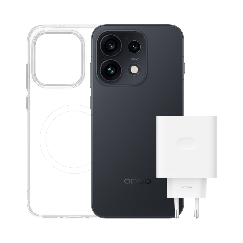 OPPO Reno16 Pro 5G Starlight Black Box 16,1 cm (6.32") Dual-SIM Android 16.0 USB Typ-C 12 GB 512 GB 6000 mAh Schwarz