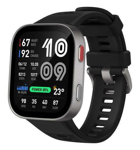 Amazfit Bip Max 5,26 cm (2.07") AMOLED Numérique 432 x 514 pixels Écran tactile Argent Wifi GPS (satellite)