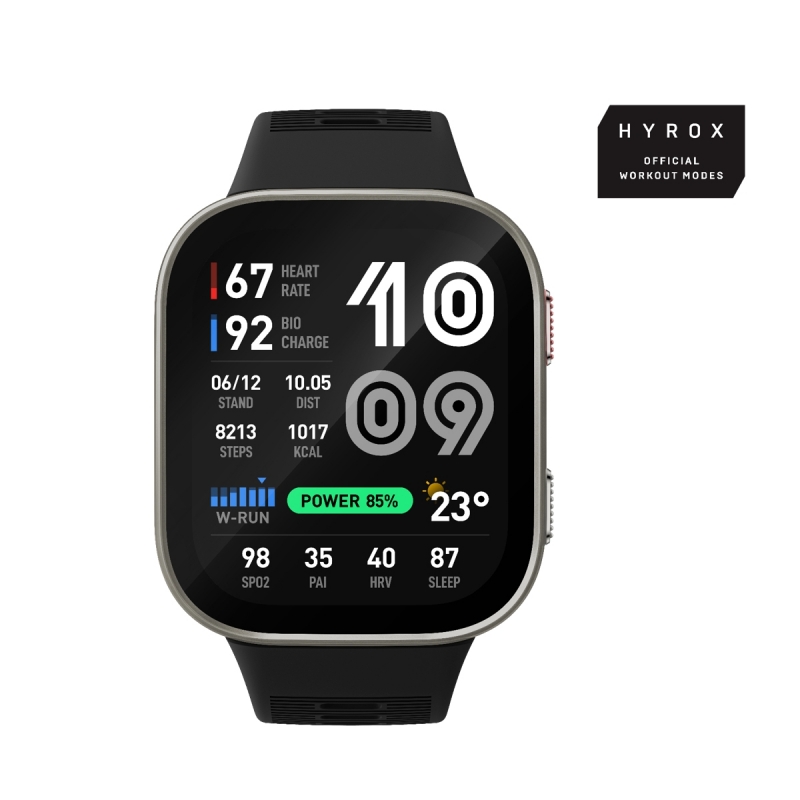 Amazfit Bip Max 5,26 cm (2.07") AMOLED Numérique 432 x 514 pixels Écran tactile Argent Wifi GPS (satellite)