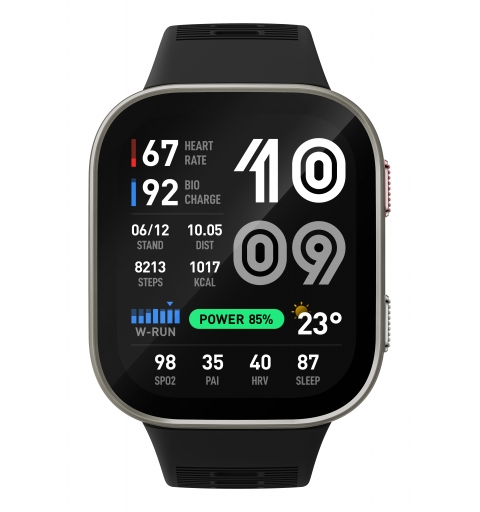 Amazfit Bip Max 5,26 cm (2.07") AMOLED Digitale 432 x 514 Pixel Touch screen Argento Wi-Fi GPS (satellitare)