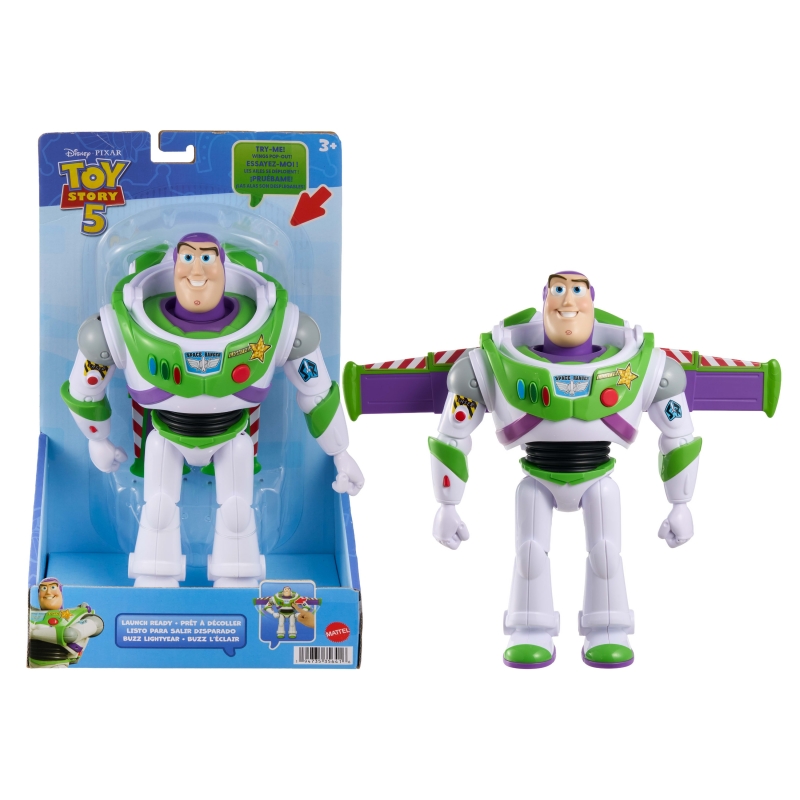 Disney Pixar Disney and Pixar Toy Story 5 Large Scale Launch Ready Buzz Lightyear Figure, 10 Inch Articulated