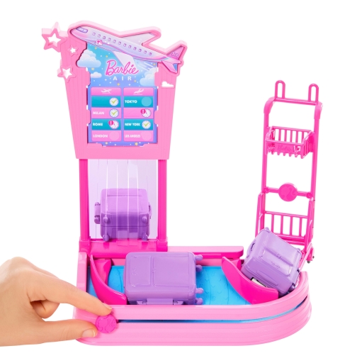 Barbie ‘Malibu’ Travel Doll, Baggage Claim Playset & Accessories