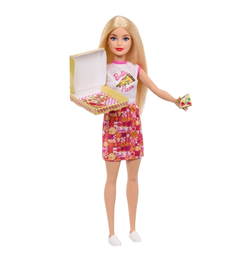 Barbie Barbie-Coffret Pizzeria -avec poupée, pizzeria et 25 accessoires