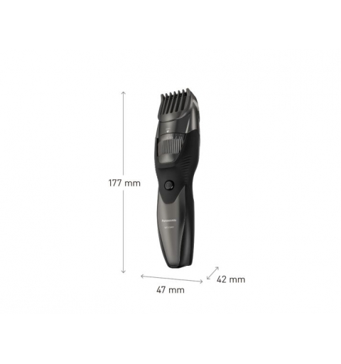 Panasonic ER-EGB44H503 regolabarba CA Batteria 20 1 cm Bagnato e secco Nero