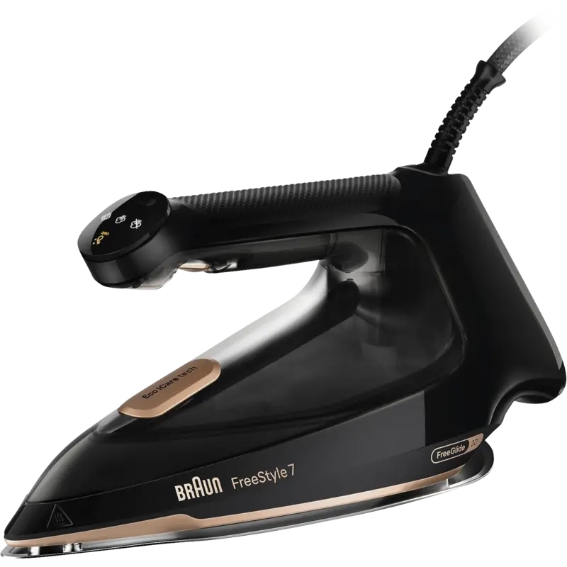 Braun FI 7276 BK FreeStyle 7 Dampfbügeleisen Schwarz, Gold