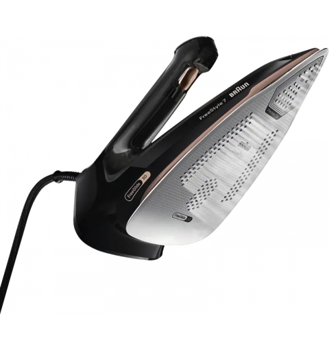 Braun FI 7276 BK FreeStyle 7 Plancha a vapor Negro, Oro