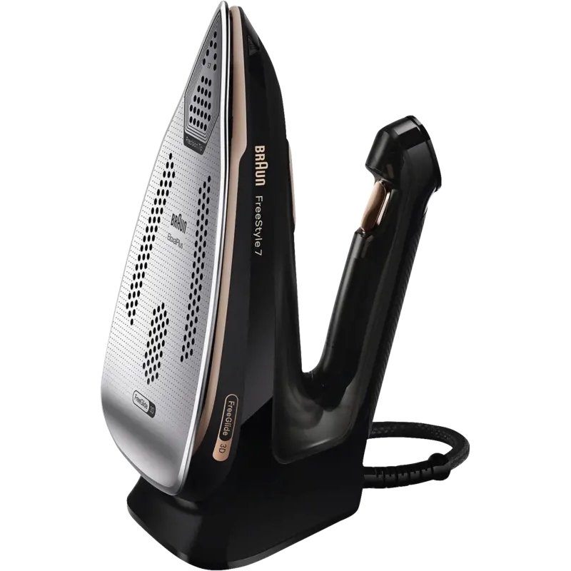Braun FI 7276 BK FreeStyle 7 Dampfbügeleisen Schwarz, Gold