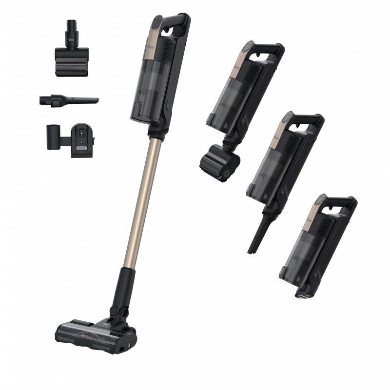 Hoover HF310P 011 2-in-1 stick vacuum Battery Dry HEPA Bagless 0.7 L 400 W Black, Metallic 2.5 Ah