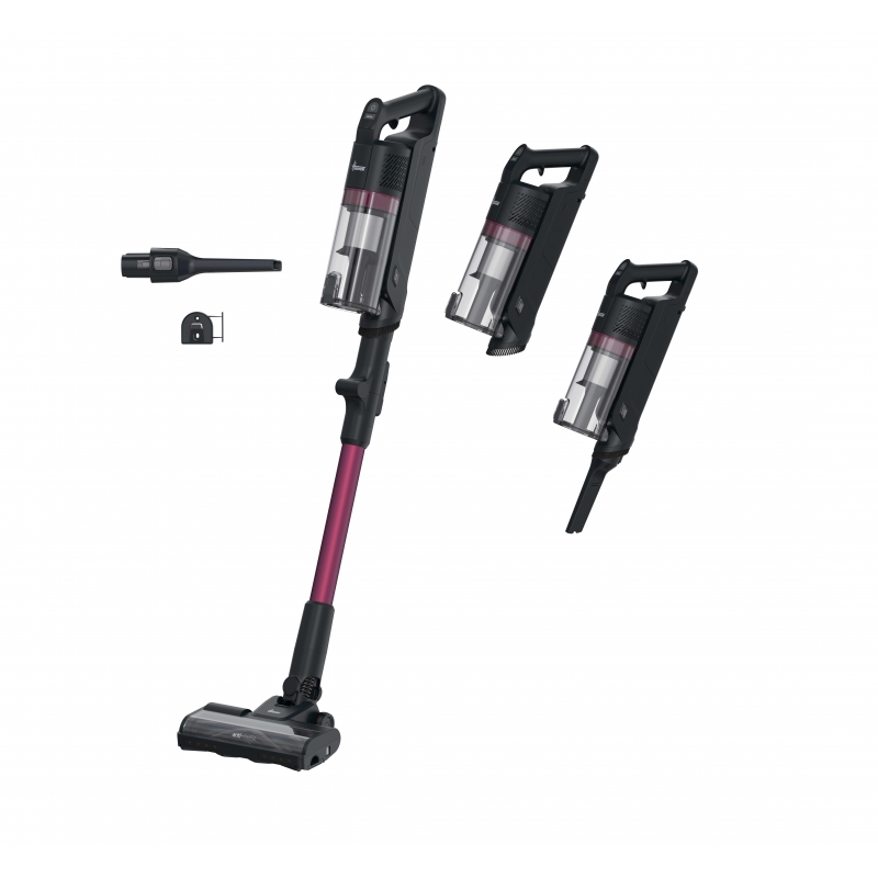 Hoover HF1M10HX 011 2-in-1 stick vacuum Battery Dry EPA Bagless 0.7 L 200 W Magenta, Black