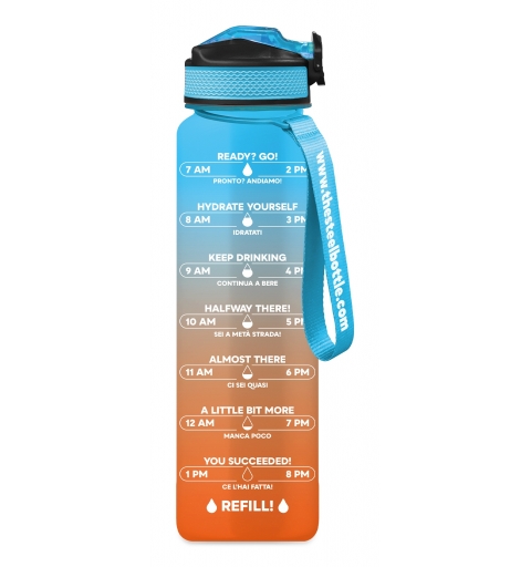 The Steel Bottle MWB1LNo5SK bidón de agua Uso diario 1000 ml Tritan Azul, Naranja