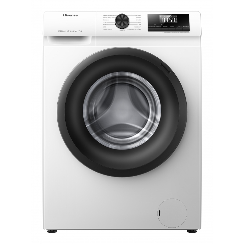 Hisense WFQP701219VM washing machine Front-load 7 kg 1200 RPM White