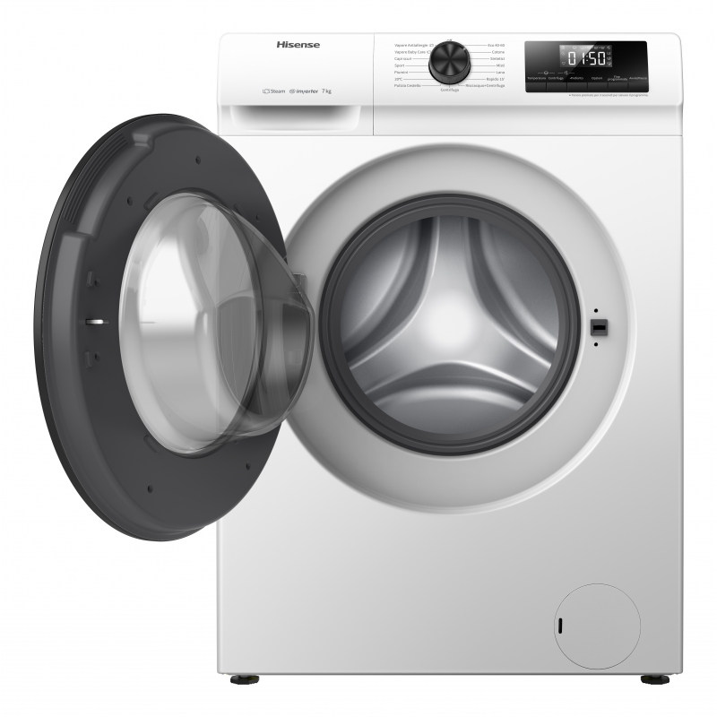 Hisense WFQP701219VM Waschmaschine Frontlader 7 kg 1200 RPM Weiß
