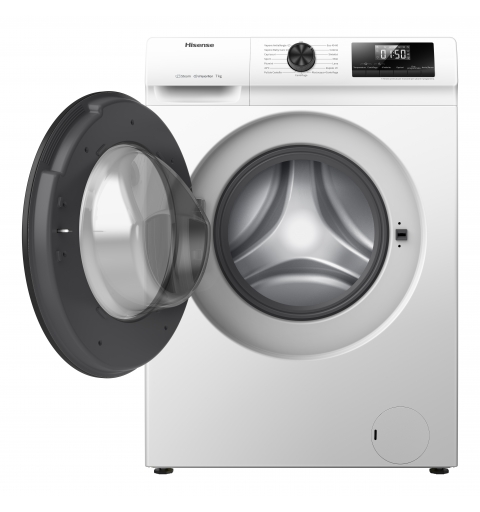 Hisense WFQP701219VM machine à laver Charge avant 7 kg 1200 tr min Blanc