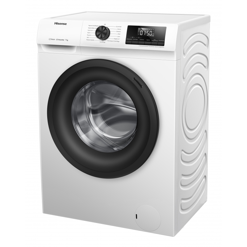 Hisense WFQP701219VM machine à laver Charge avant 7 kg 1200 tr min Blanc