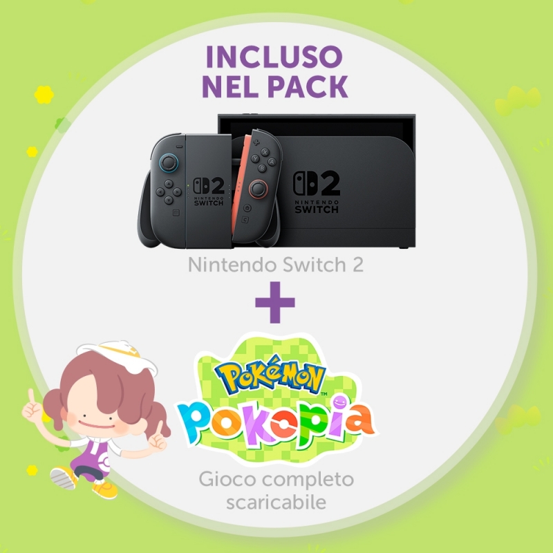 Nintendo Switch 2 & Pokemon Pokopia videoconsola portátil 20,1 cm (7.9") 256 GB Pantalla táctil Wifi Negro