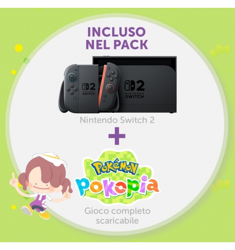 Nintendo Switch 2 & Pokemon Pokopia videoconsola portátil 20,1 cm (7.9") 256 GB Pantalla táctil Wifi Negro