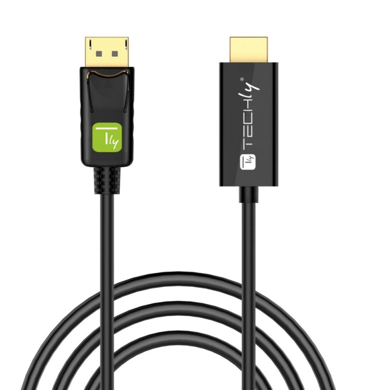 Techly Cavo Convertitore da DisplayPort 1.2 a HDMI 4K 3m (ICOC DSP-H12-030)