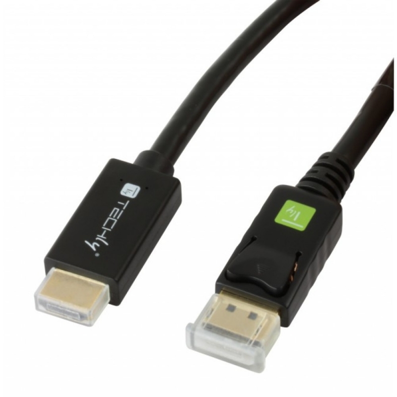 Techly ICOC DSP-H12-030 Videokabel-Adapter 3 m DisplayPort HDMI Schwarz