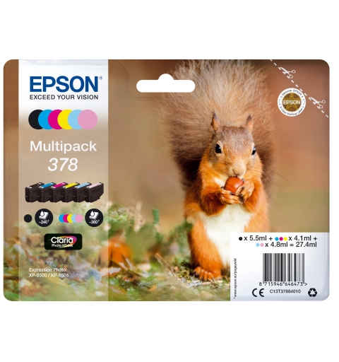 Epson Squirrel 378 Claria Photo HD Multipack 6-colours Ink