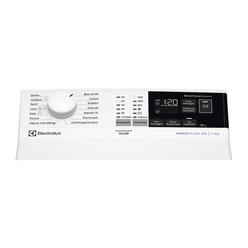 Electrolux EW6T437A lavadora Carga superior 7 kg 1300 RPM Blanco