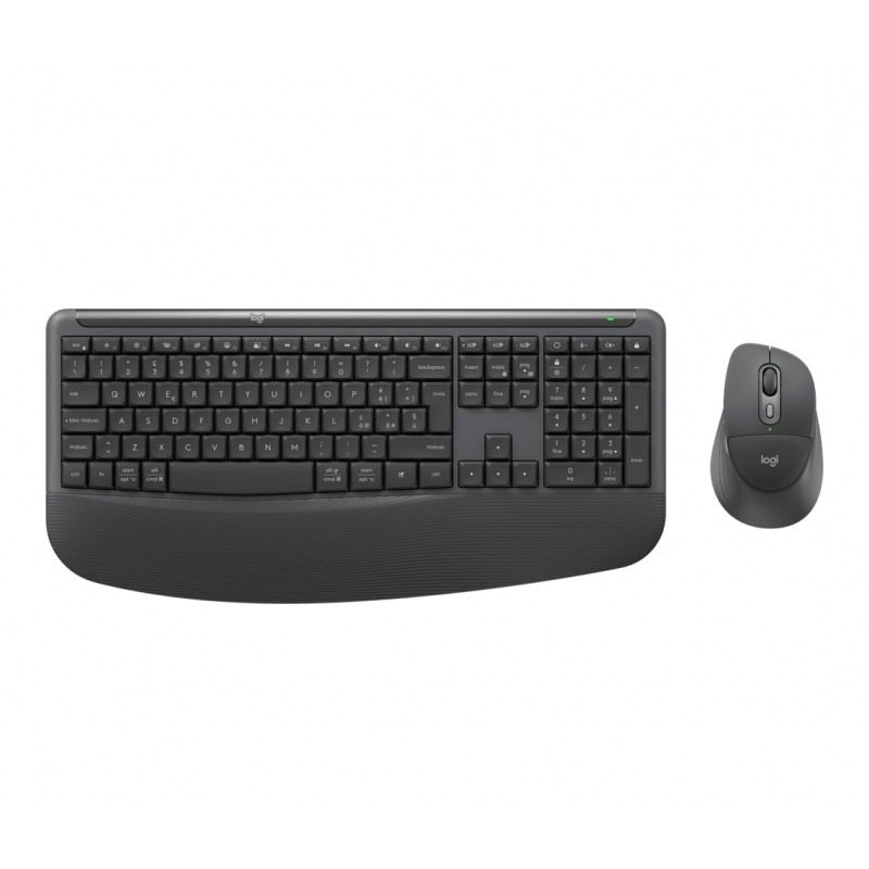 Logitech Signature Comfort Plus Combo MK880 Tastatur Maus enthalten Universal RF Wireless + Bluetooth QWERTY Italienisch Graphit