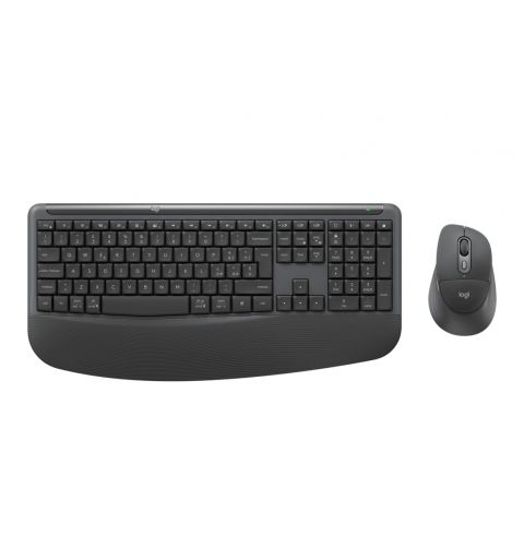 Logitech Signature Comfort Plus Combo MK880 tastiera Mouse incluso Universale RF senza fili + Bluetooth QWERTY Italiano Grafite