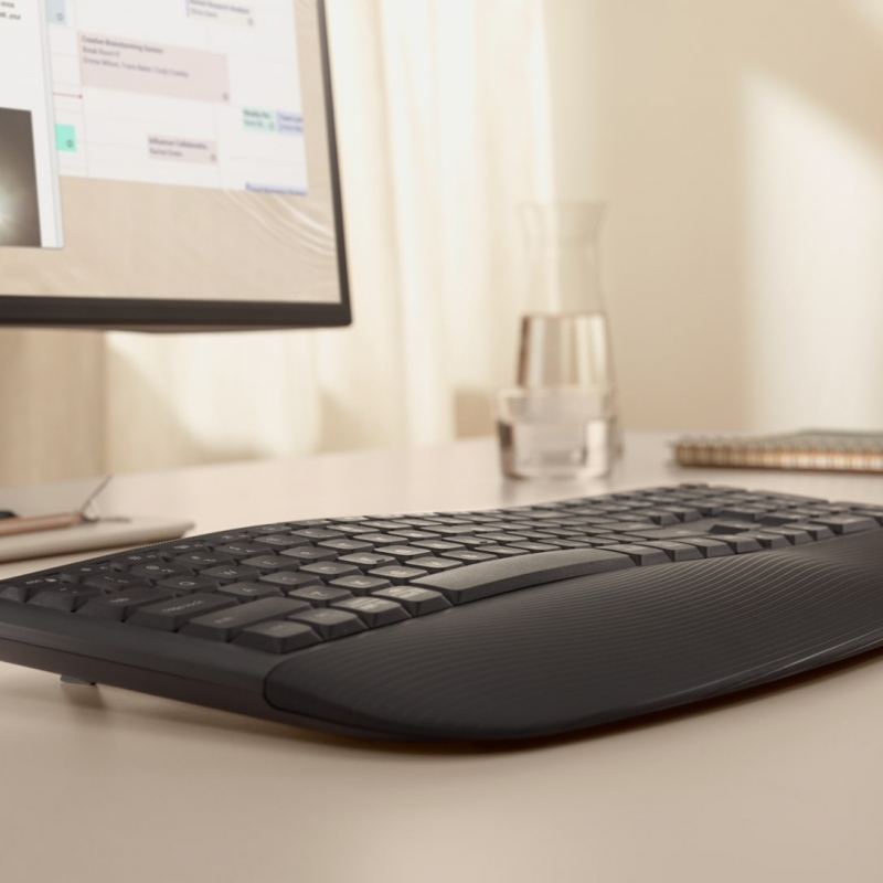 Logitech Signature Comfort Plus Combo MK880 Tastatur Maus enthalten Universal RF Wireless + Bluetooth QWERTY Italienisch Graphit