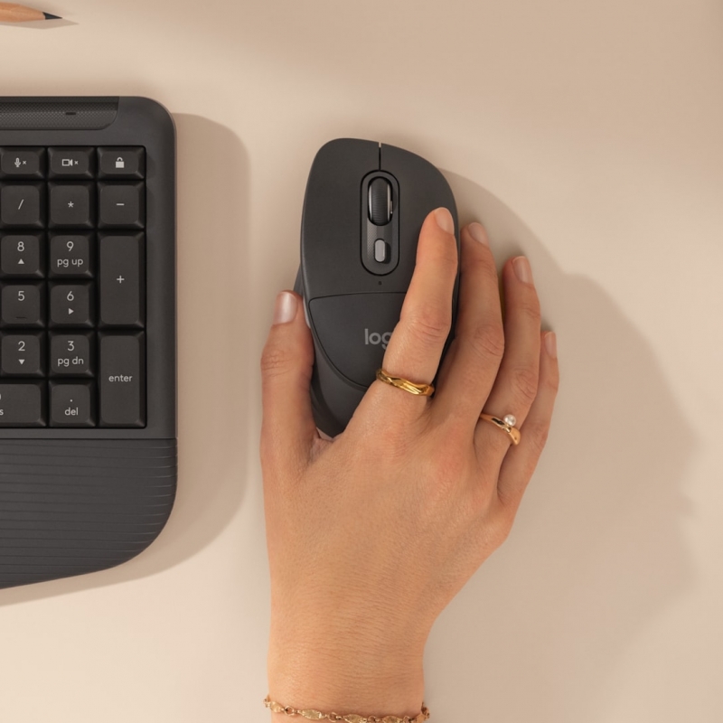 Logitech Signature Comfort Plus Combo MK880 tastiera Mouse incluso Universale RF senza fili + Bluetooth QWERTY Italiano Grafite