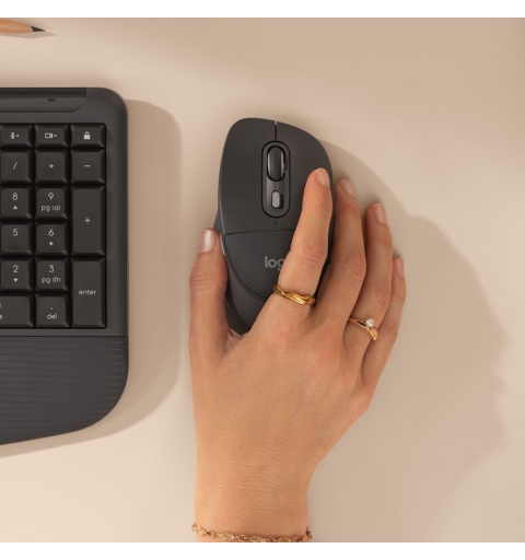 Logitech Signature Comfort Plus Combo MK880 keyboard Mouse included Universal RF Wireless + Bluetooth QWERTY Italian Graphite
