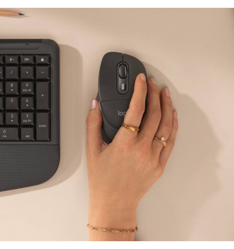 Logitech Signature Comfort Plus M850 L souris Universel Droitier RF sans fil + Bluetooth Optique 4000 DPI