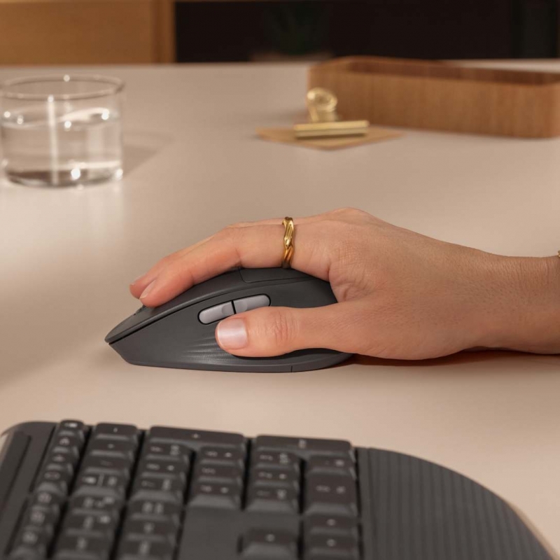 Logitech Signature Comfort Plus M850 L mouse Universal Right-hand RF Wireless + Bluetooth Optical 4000 DPI