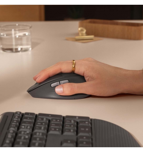 Logitech Signature Comfort Plus M850 L Maus Universal rechts RF Wireless + Bluetooth Optisch 4000 DPI