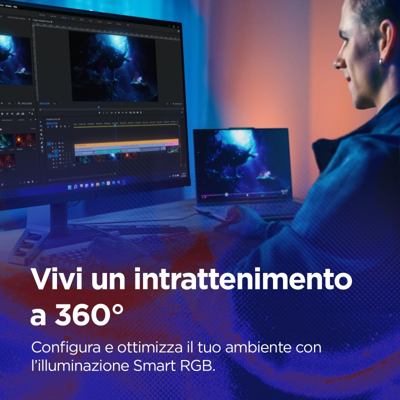 Lenovo Legion Y32p-30 - Monitor Gaming 31.5" IPS Flat UHD 4K 3840x2160 0 144Hz 0.2ms - Speakers AMD FreeSync Premium + VESA