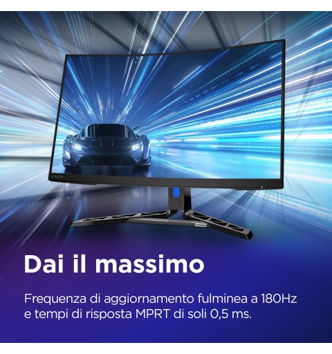 Lenovo Legion R32qc-30 - Monitor Gaming 31.5" VA Curvo 1500R QHD 2560x1440 0 180Hz 0.5ms - Speakers AMD FreeSync + VESA