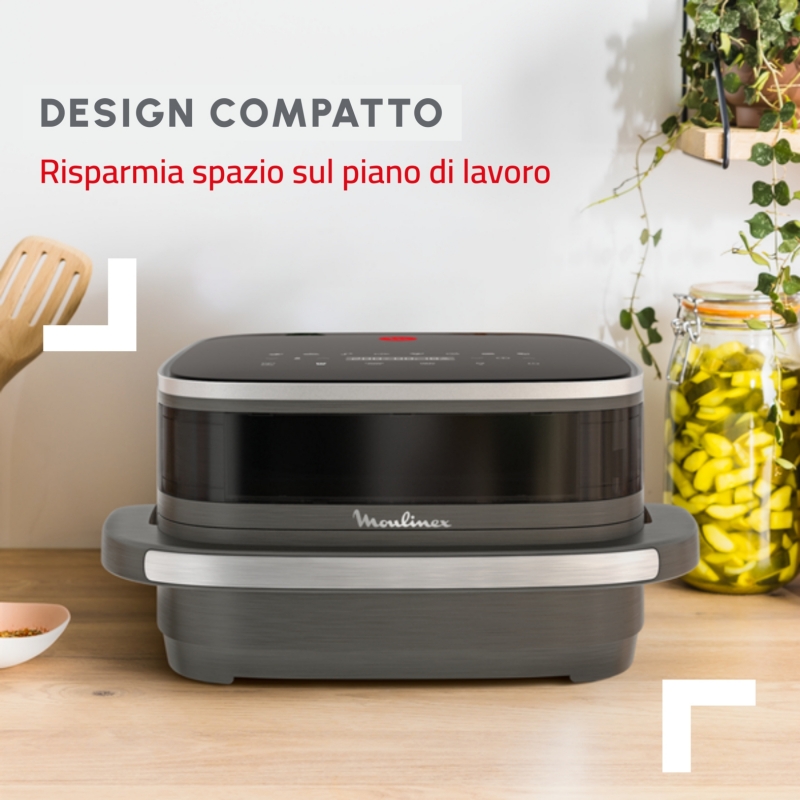 Moulinex AL402H Unique Autonome 2200 W Friteuse d’air chaud Gris