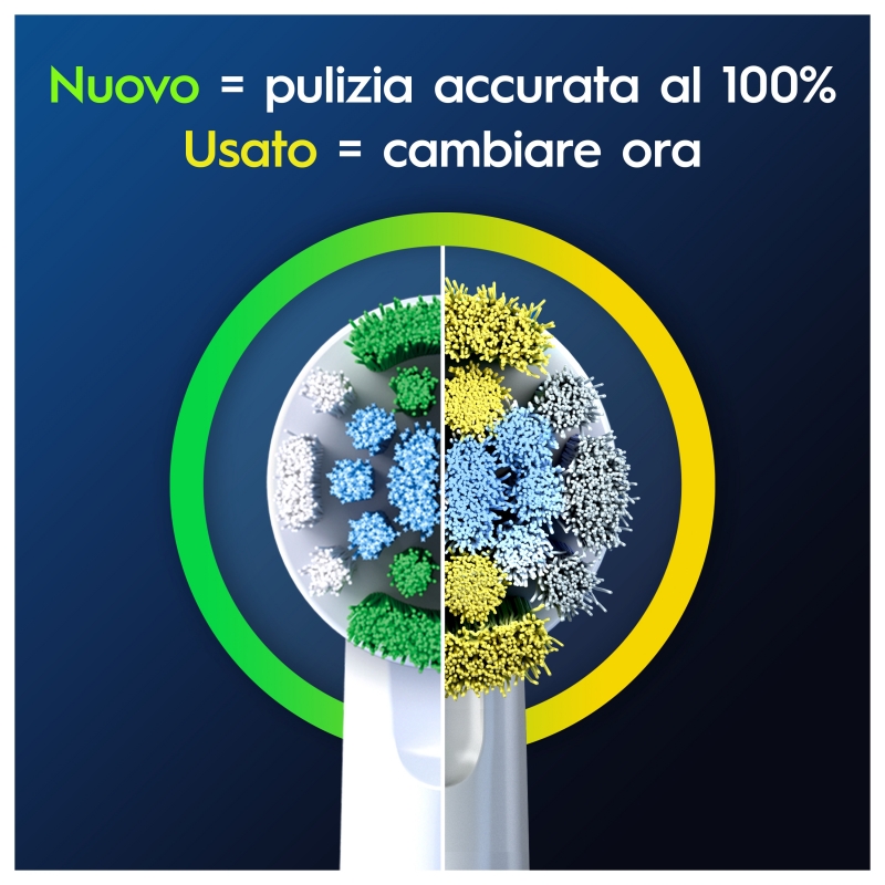 Oral-B Testina Di Ricambio PRO Precision Clean Bianca. Confezione da 10 Testine